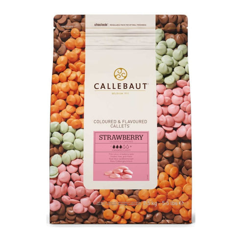 Callebaut Strawberry Flavoured Callets  2.5 Kg